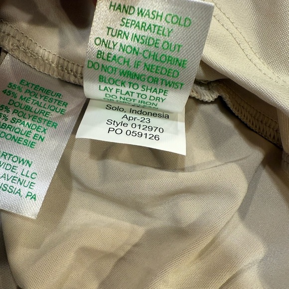 Lilly Pulitzer Faye Dress Size XS Gold Metallic Ruffles NWT - Picture 8 of 15